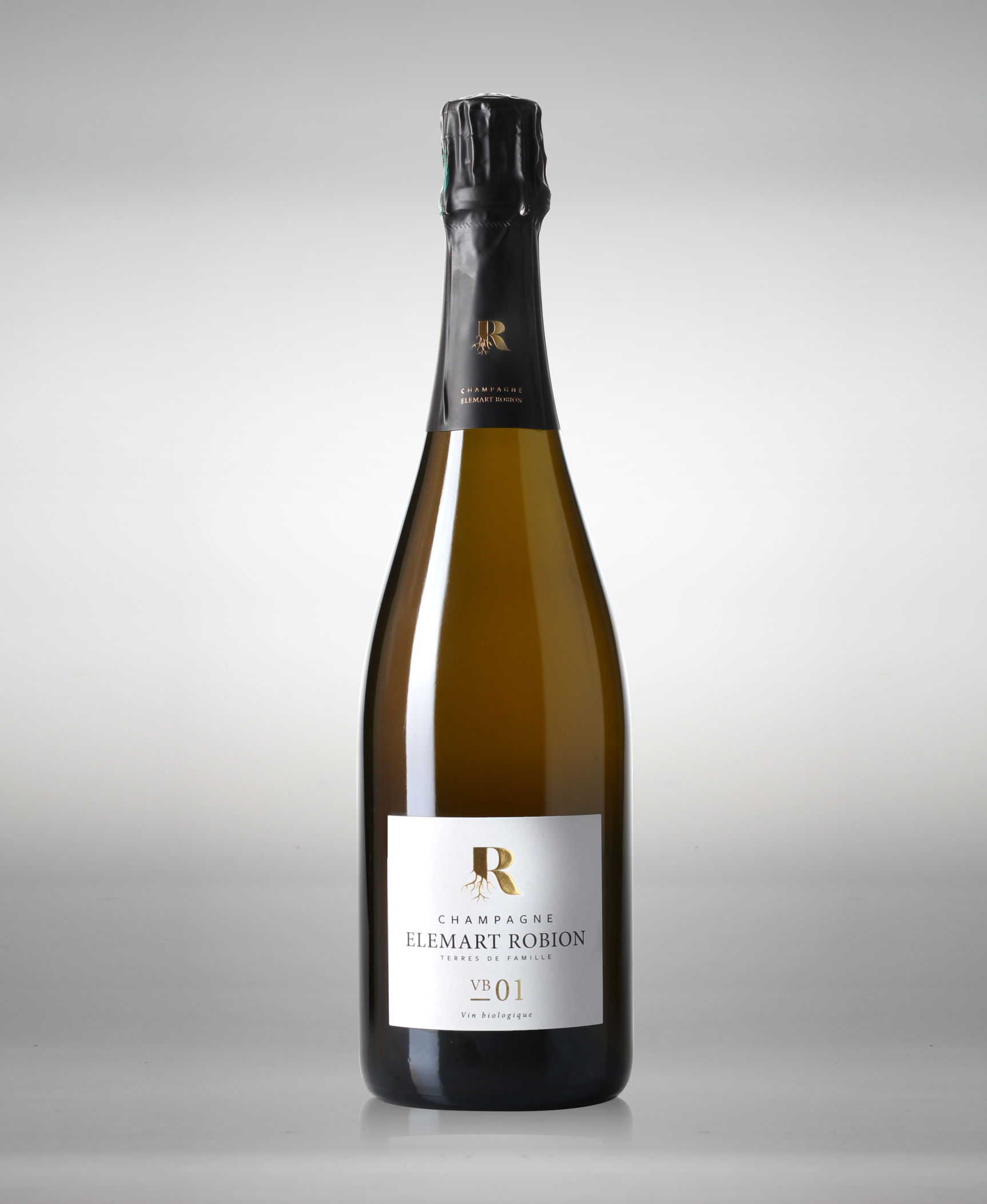Création des étiquettes packaging Champagne Elemart Robion