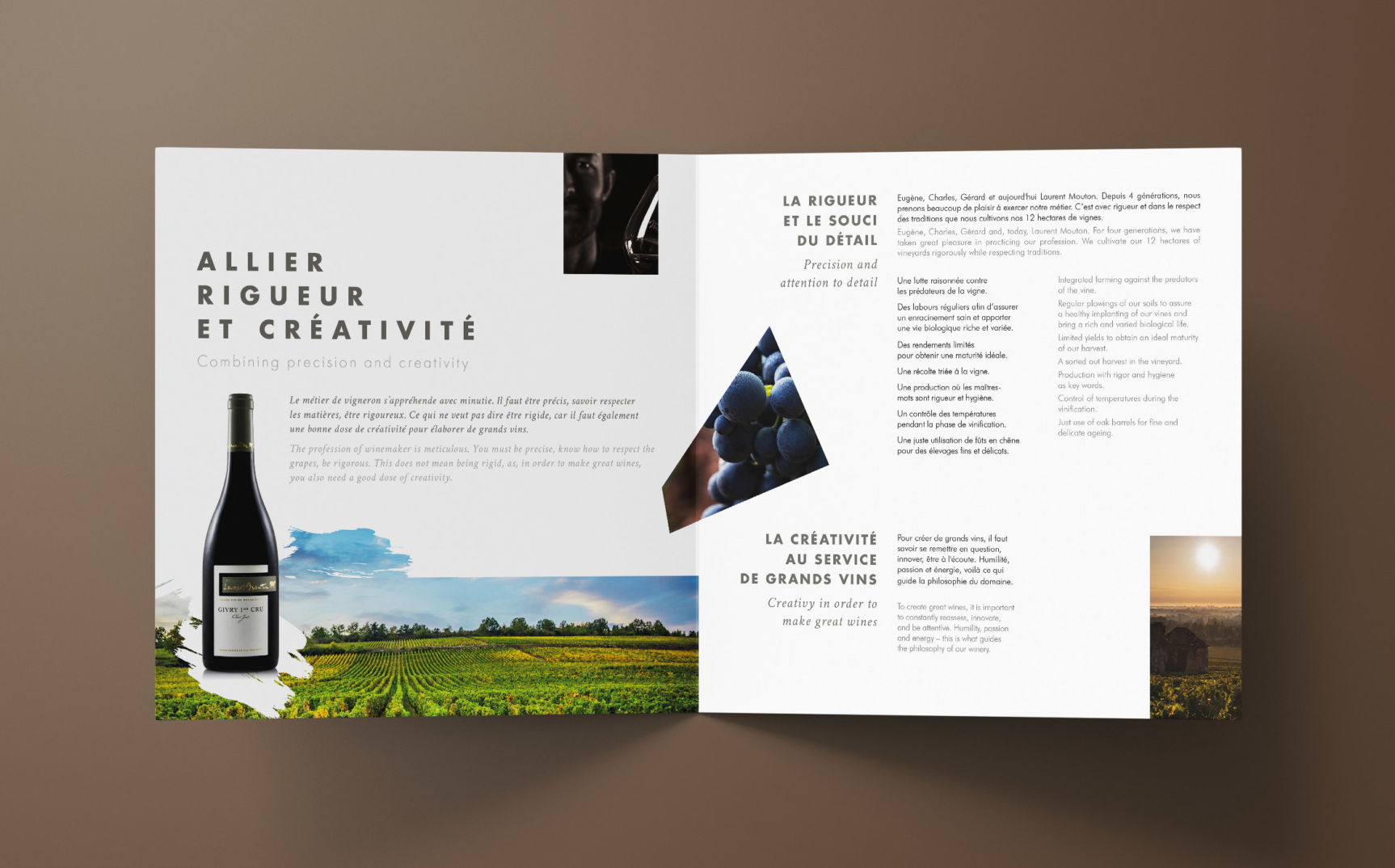 Domaine Laurent Mouton Brochure Design