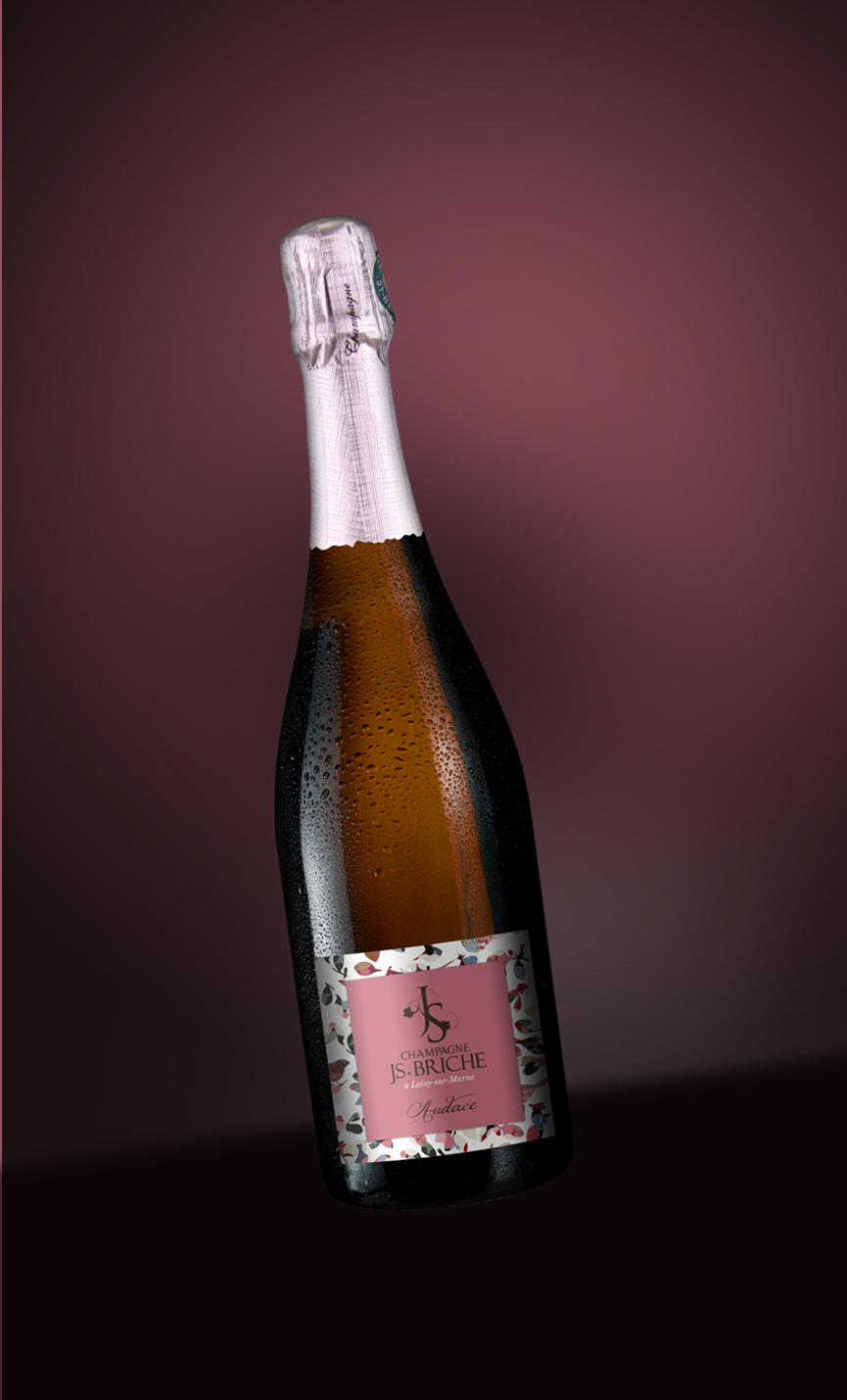 Champagne JS Briche Packaging Audace