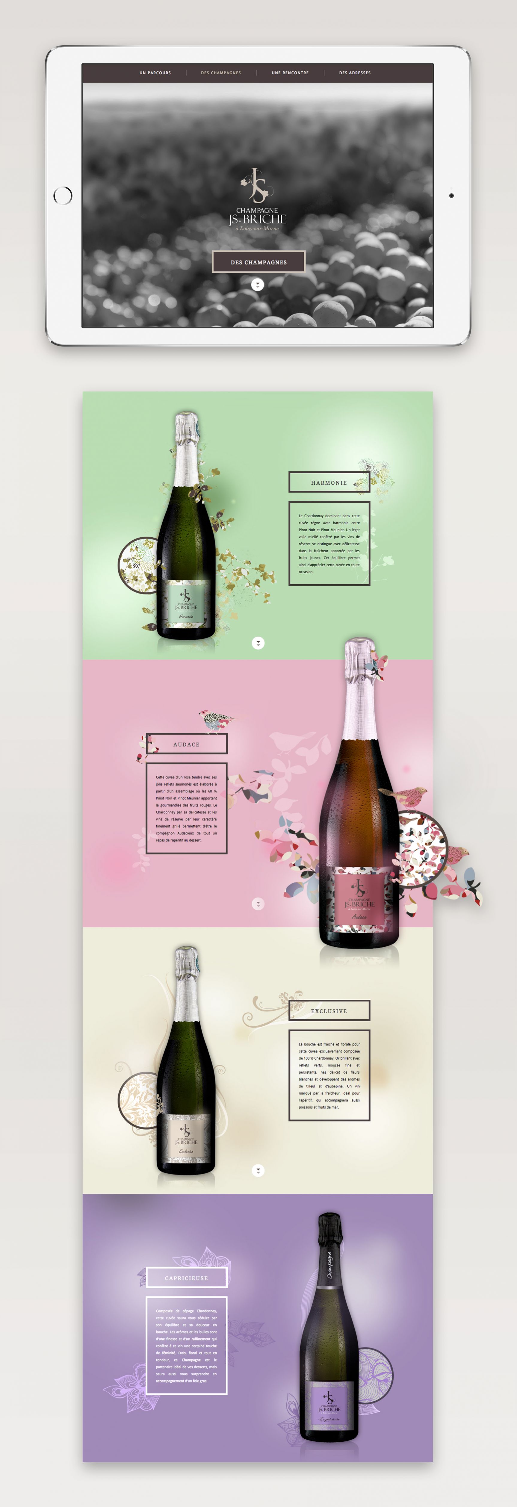 Champagne JS Briche Site internet