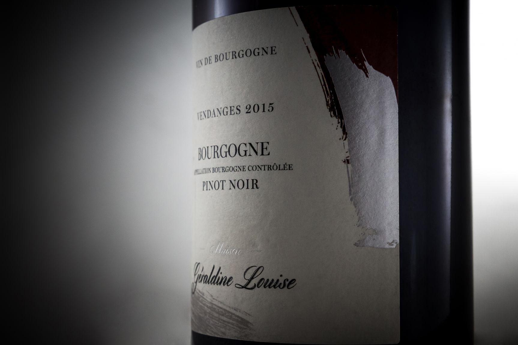 Étiquette vin Bourgogne Géraldine Louise