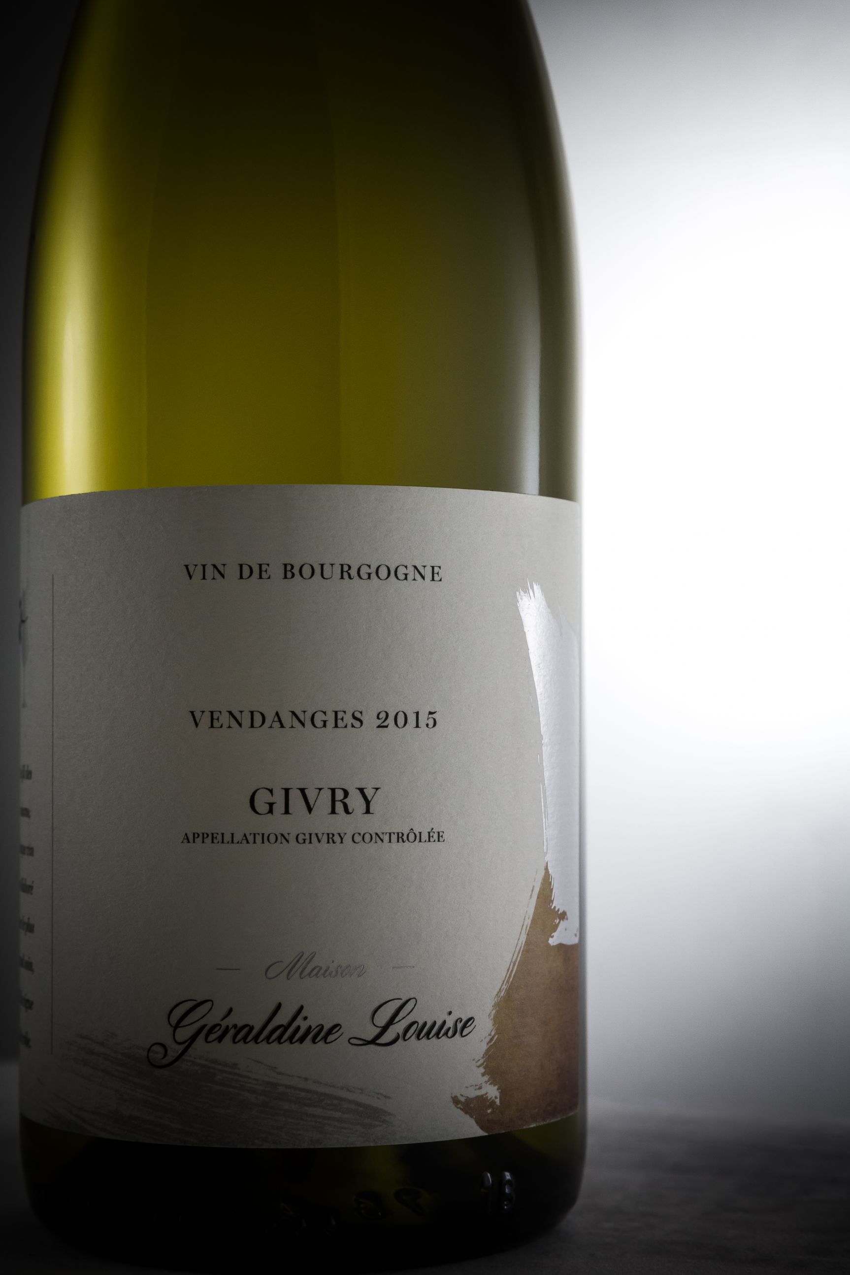 Étiquette vin Givry Géraldine Louise