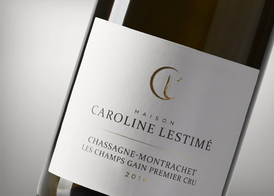 Maison Caroline Lestimé étiquette vin Bourgogne